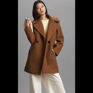 Anthropology Black NVLT Flat Bouclé Double-Breast